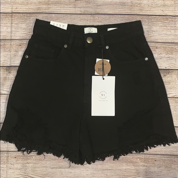 mom shorts cotton on